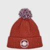 Pretty Green Live Forever Bobble Hat Red New