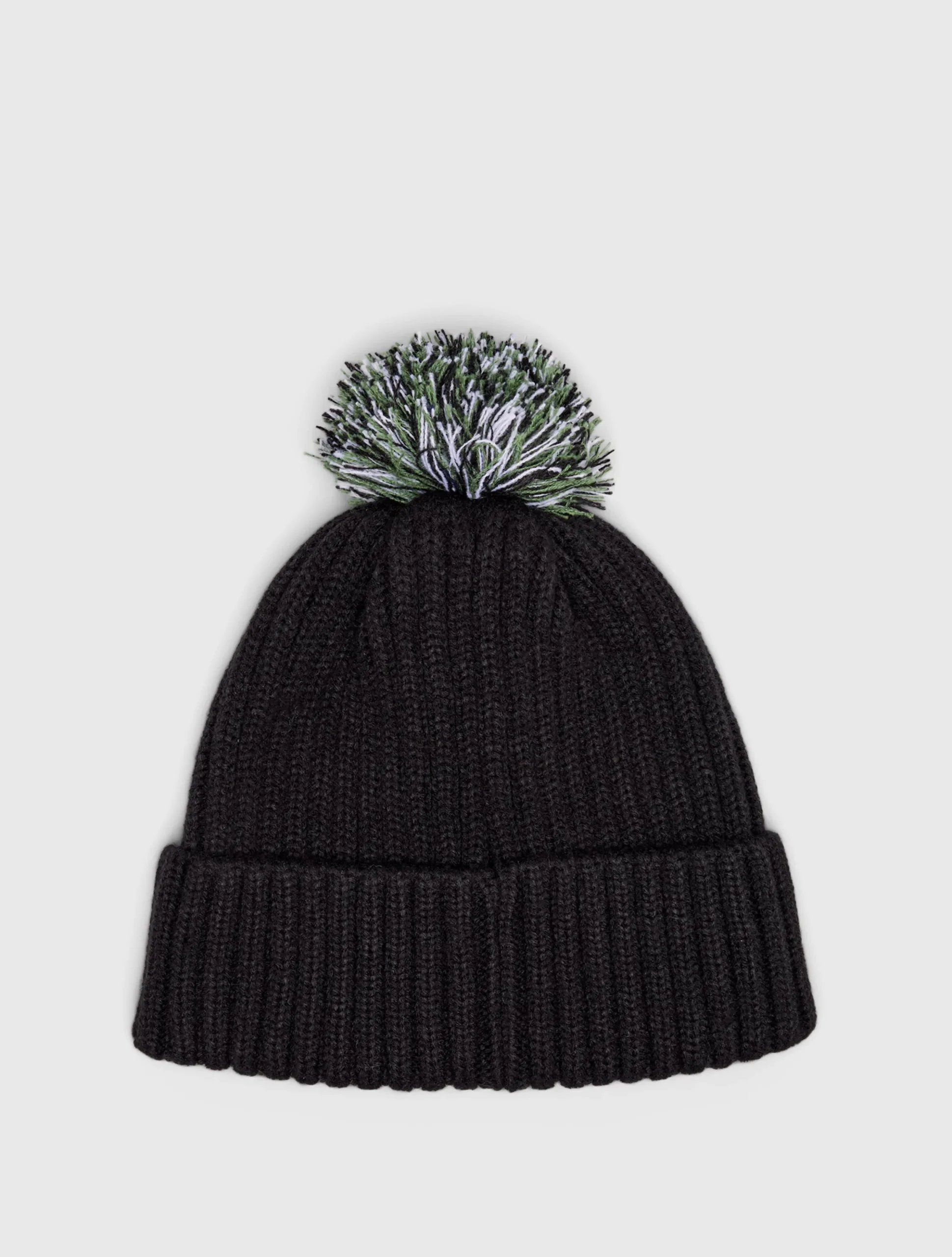 Pretty Green Live Forever Bobble Hat Black Best