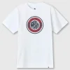 Pretty Green Live Forever Logo Tshirt White Hot