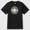Pretty Green Live Forever Logo Tshirt Black Clearance