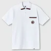Pretty Green Live Forever Pocket Polo White Store