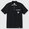 Pretty Green Live Forever Pocket Polo Black Outlet