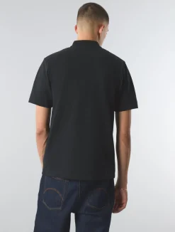 Pretty Green Live Forever Pocket Polo Black Outlet
