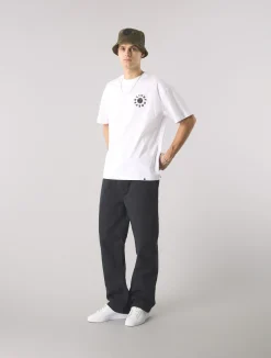 Pretty Green Live Forever Text Logo T-Shirt White Sale