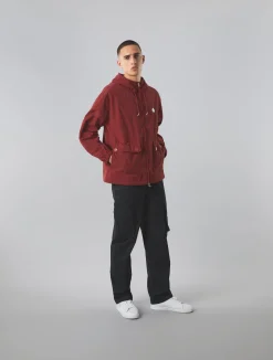 Pretty Green Live Forever Zip Up Jacket Red Best