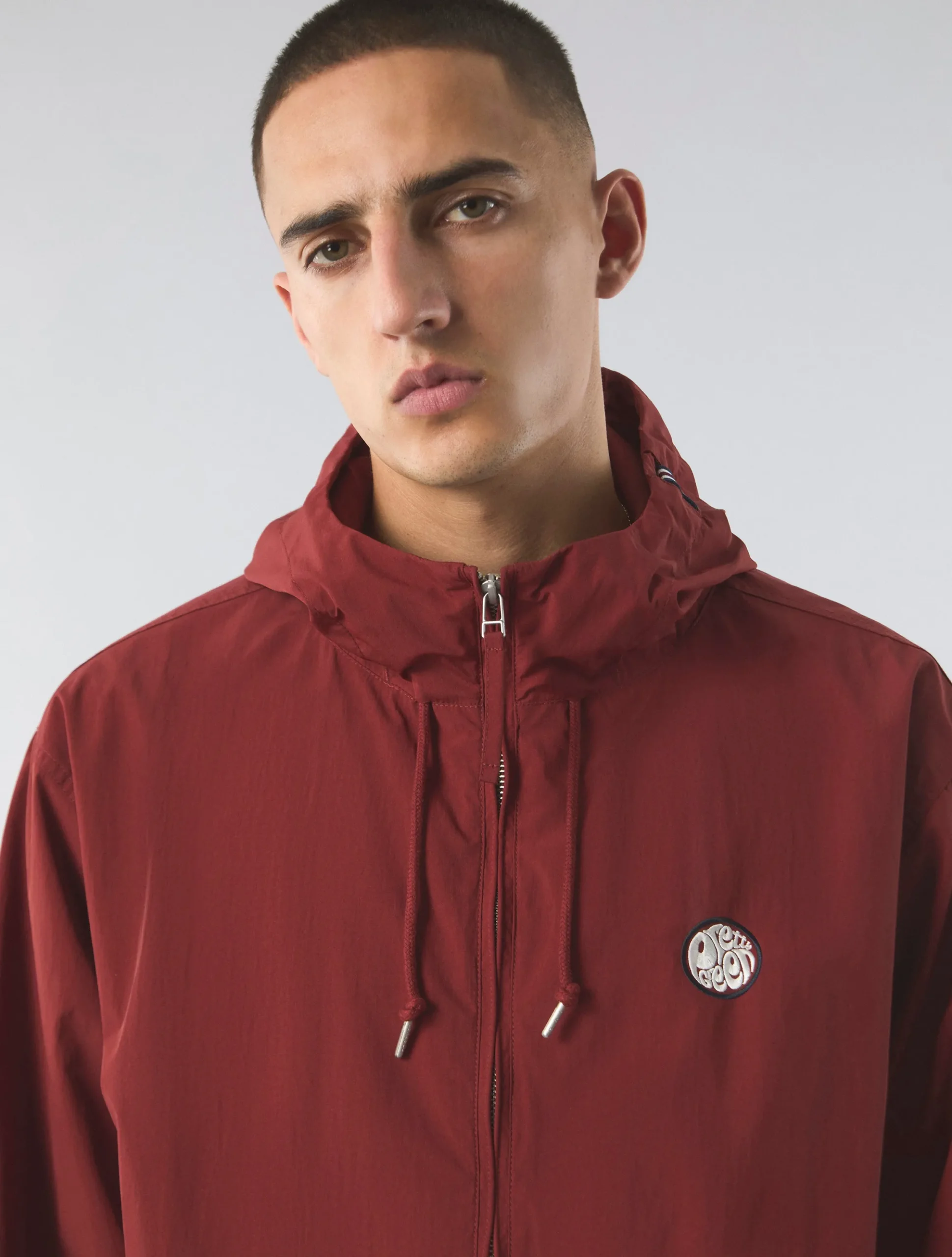 Pretty Green Live Forever Zip Up Jacket Red Best