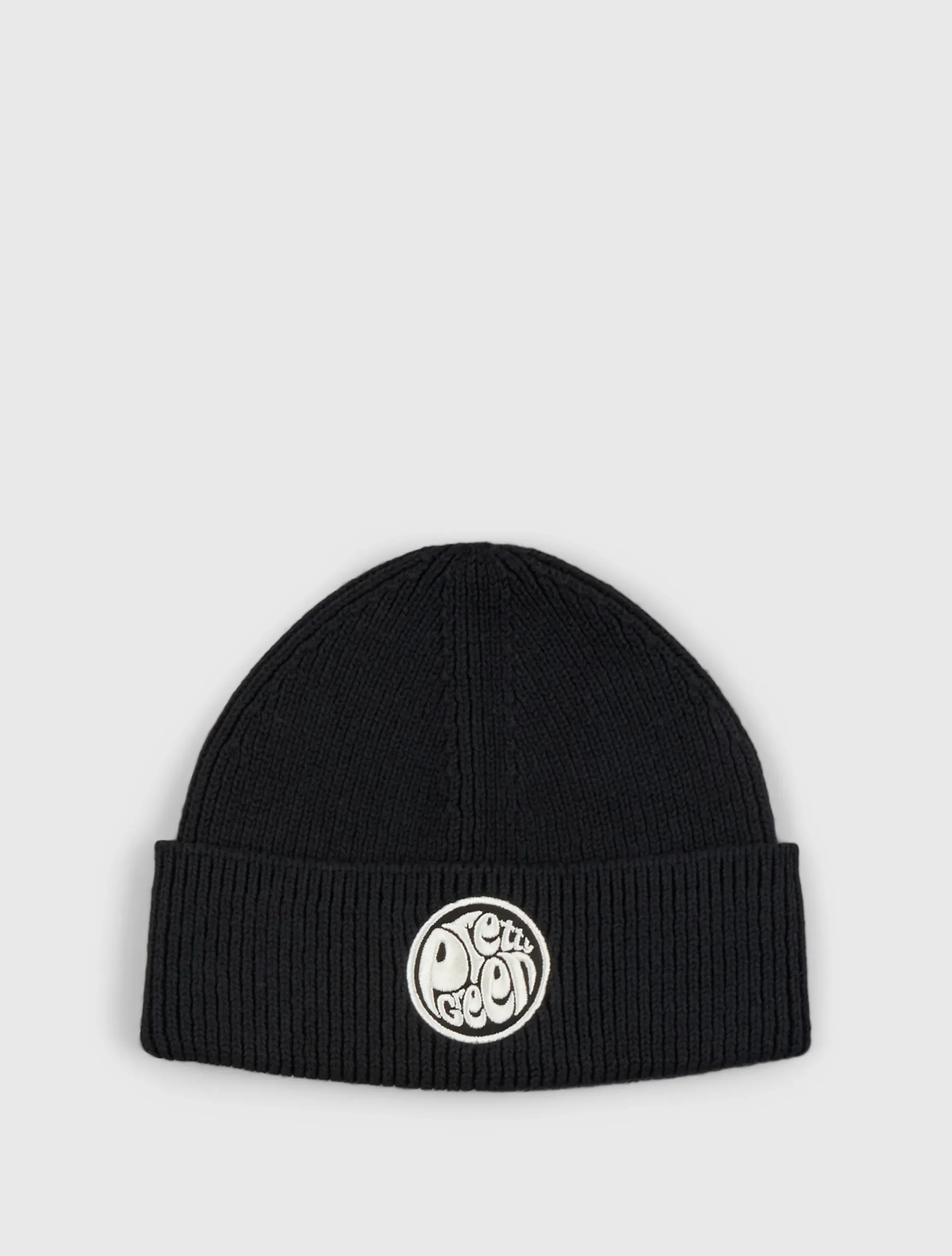 Pretty Green Logo Knit Beanie Black Shop