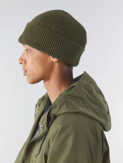 Pretty Green Logo Knit Beanie Khaki Fashion