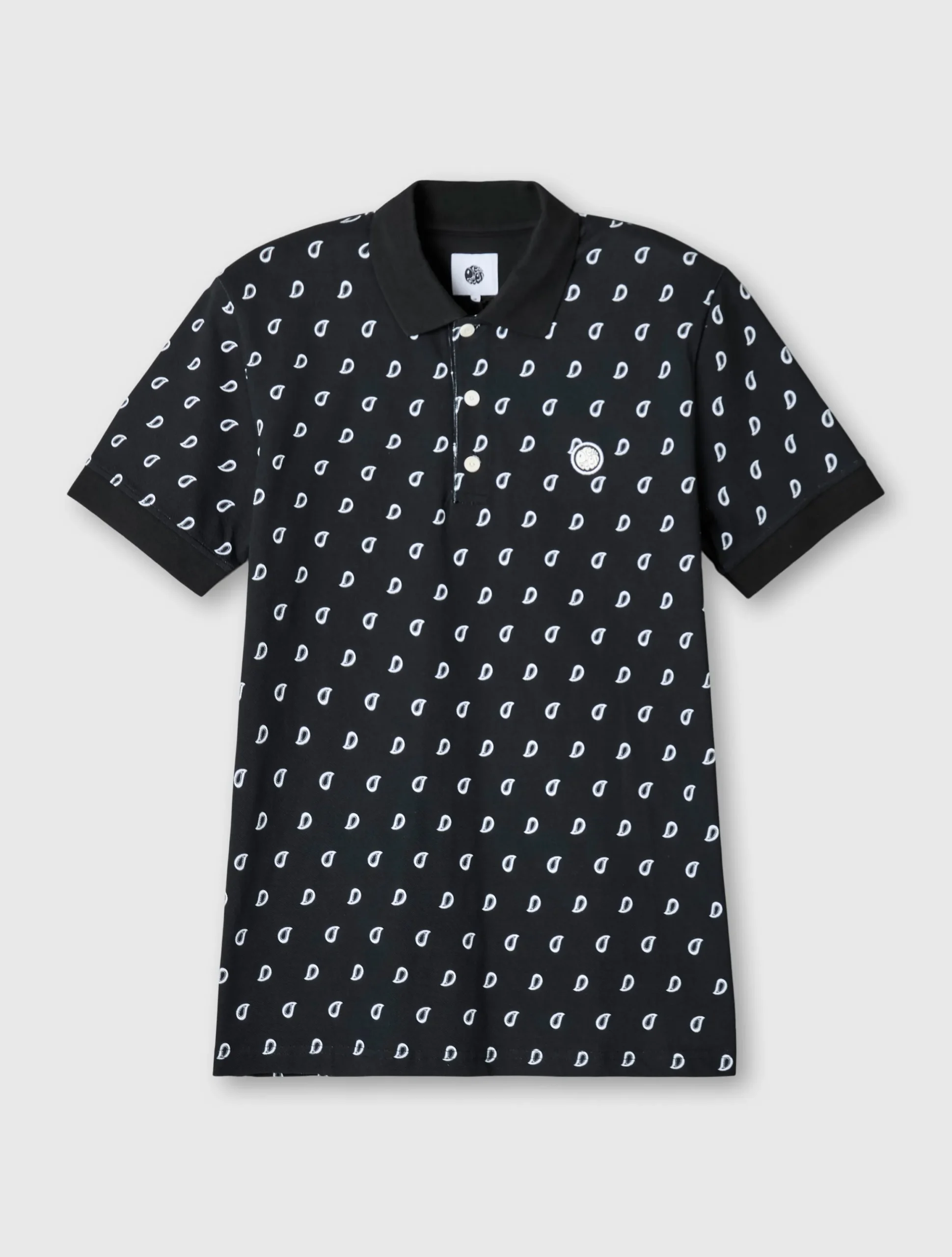 Pretty Green Maddox Paisley Motif Polo Outlet