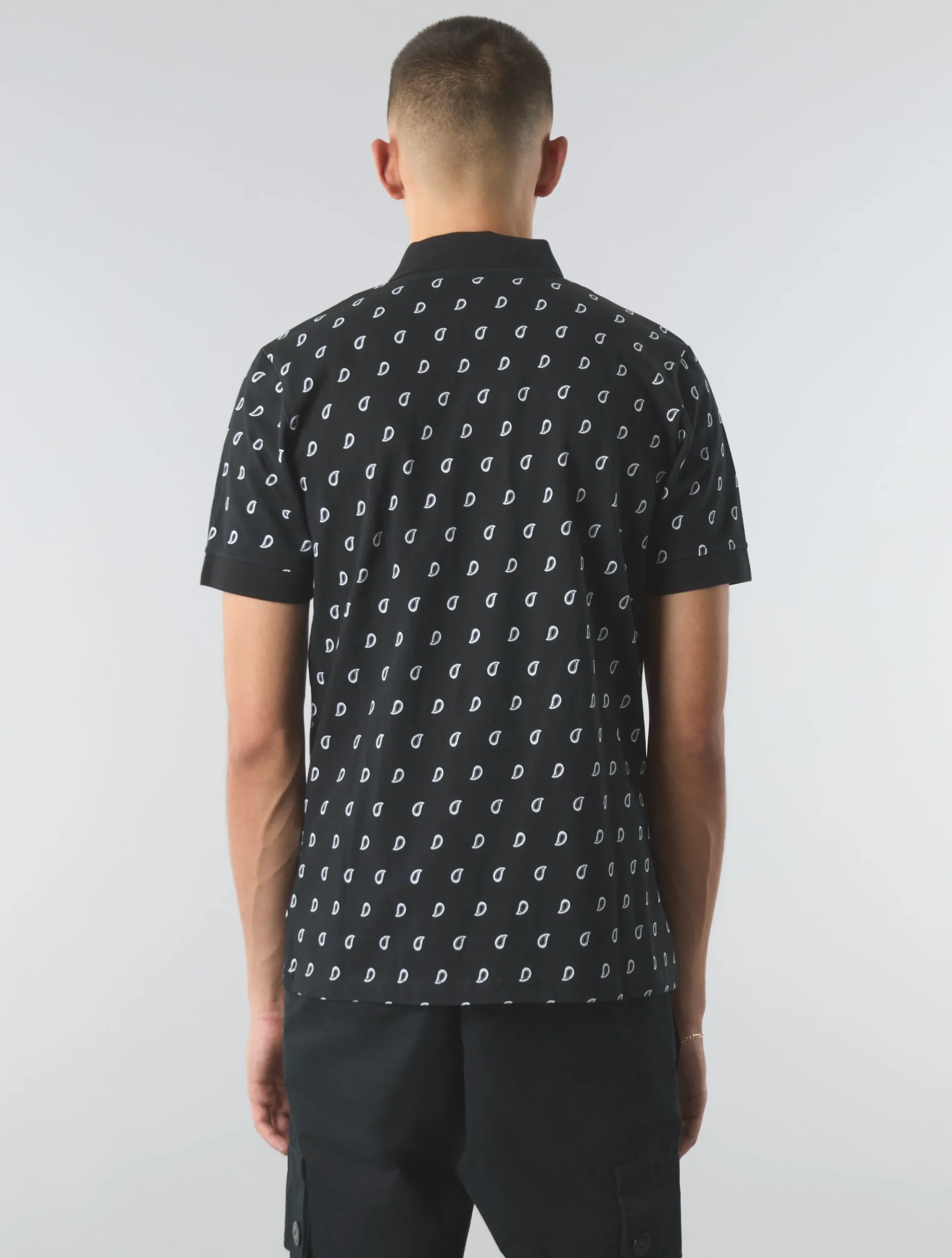 Pretty Green Maddox Paisley Motif Polo Outlet
