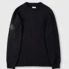 Pretty Green Mason Crew Knit Black Clearance