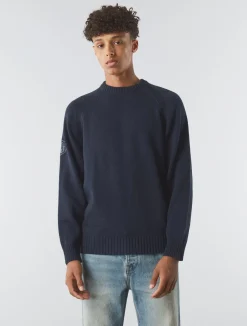 Pretty Green Mason Crew Knit Navy Best
