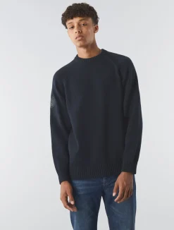 Pretty Green Mason Crew Knit Black Clearance