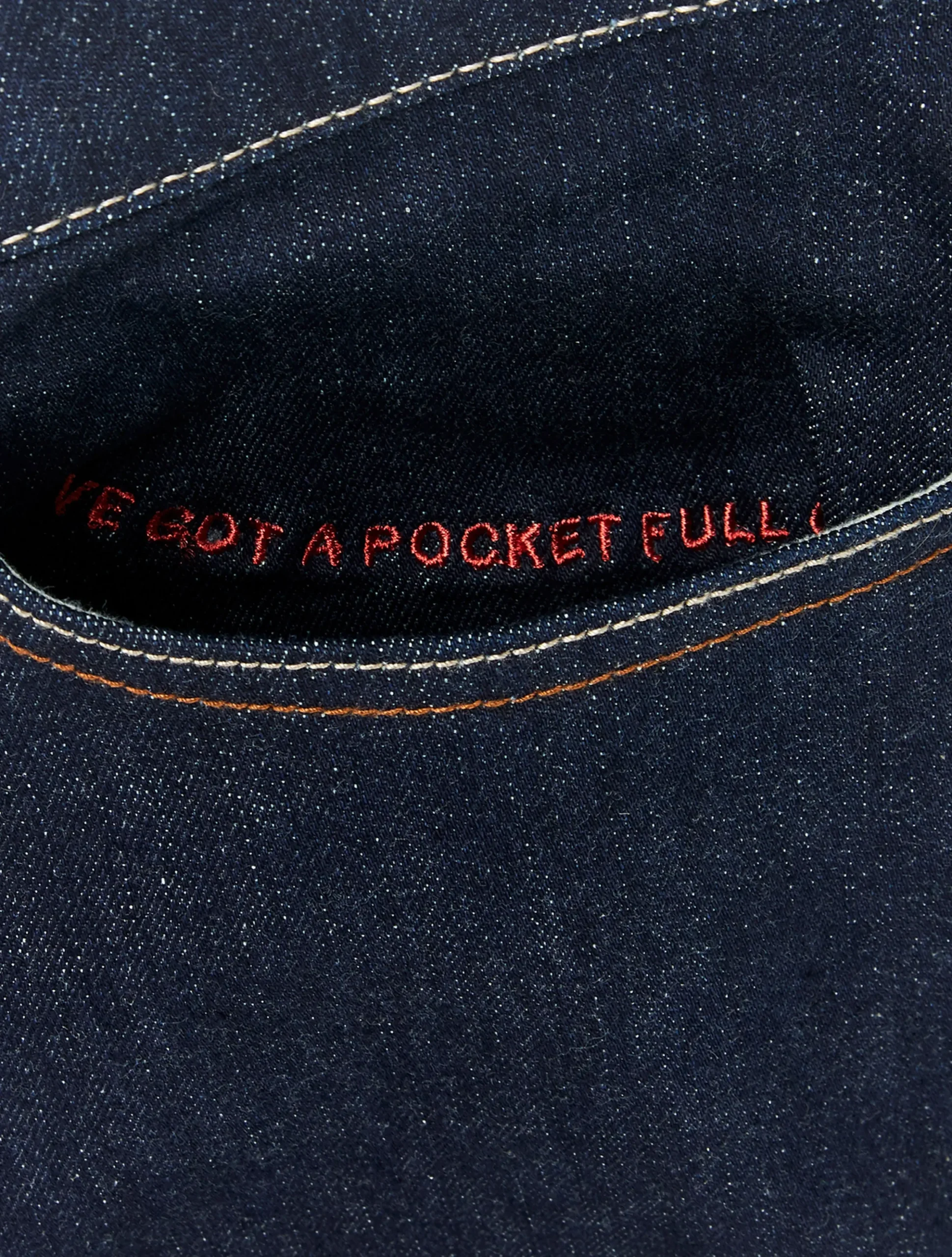 Pretty Green Mens Burnage Fit Jeans RinseWash Cheap