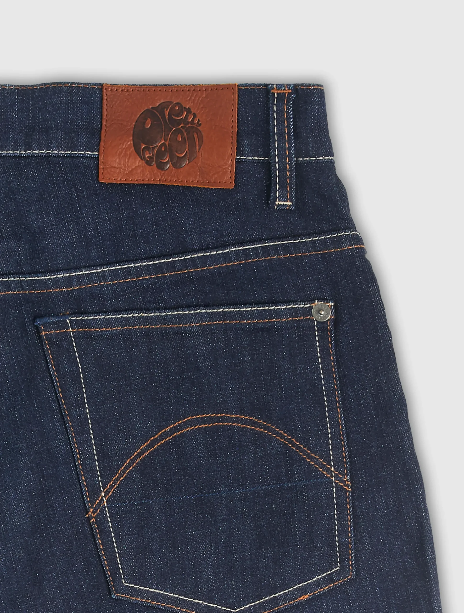 Pretty Green Mens Burnage Fit Jeans RinseWash Cheap