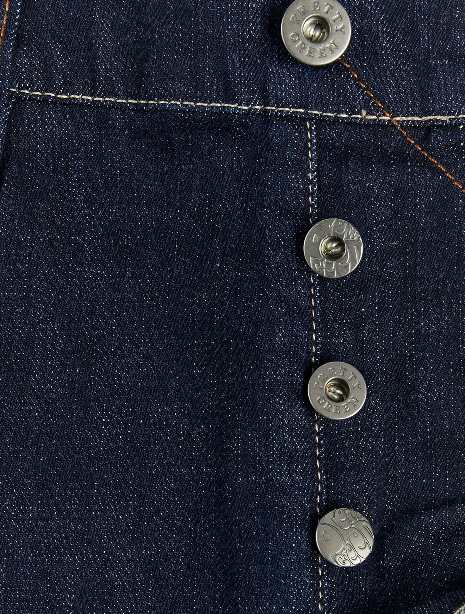 Pretty Green Mens Burnage Fit Jeans RinseWash Cheap