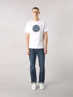 Pretty Green Mens Paisley Applique Logo T-shirt Fashion