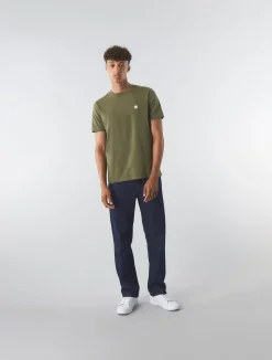 Pretty Green Mitchell T-shirt Khaki Cheap