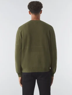 Pretty Green Mountfield Knit Khaki New
