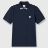 Pretty Green Mountfield Zip Polo Navy Hot