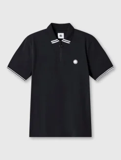 Pretty Green Mountfield Zip Polo Black Best
