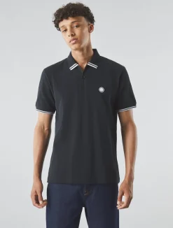 Pretty Green Mountfield Zip Polo Black Best