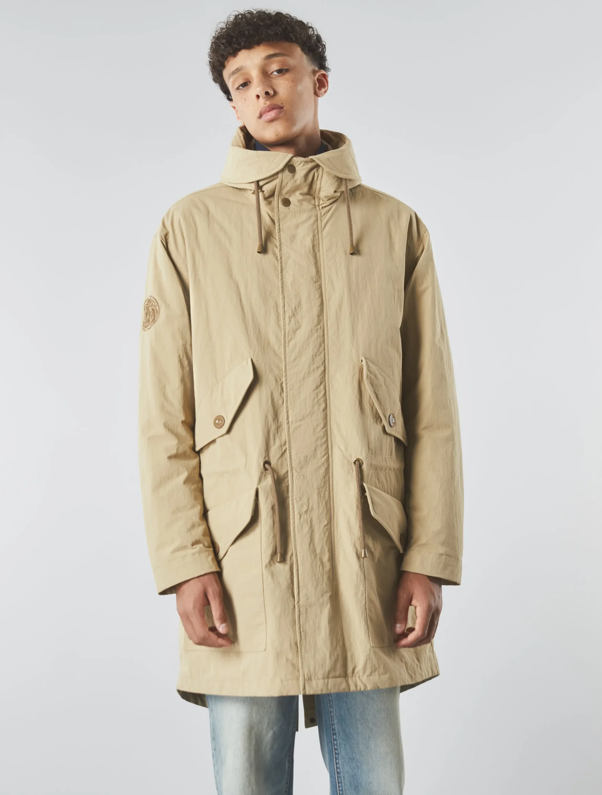 Pretty Green Nomad Parka Sand Discount