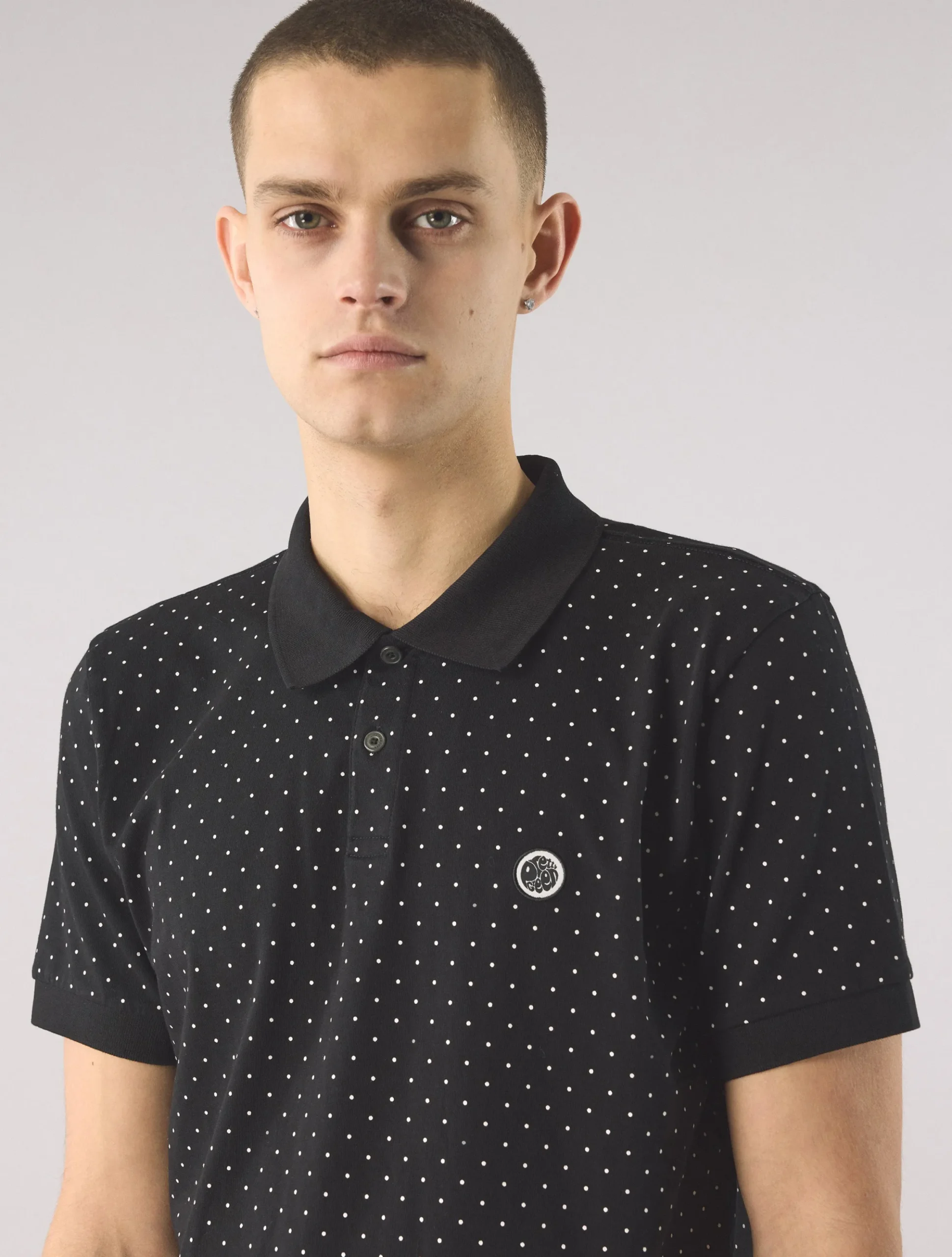 Pretty Green Polka Dot Polo Shirt Online