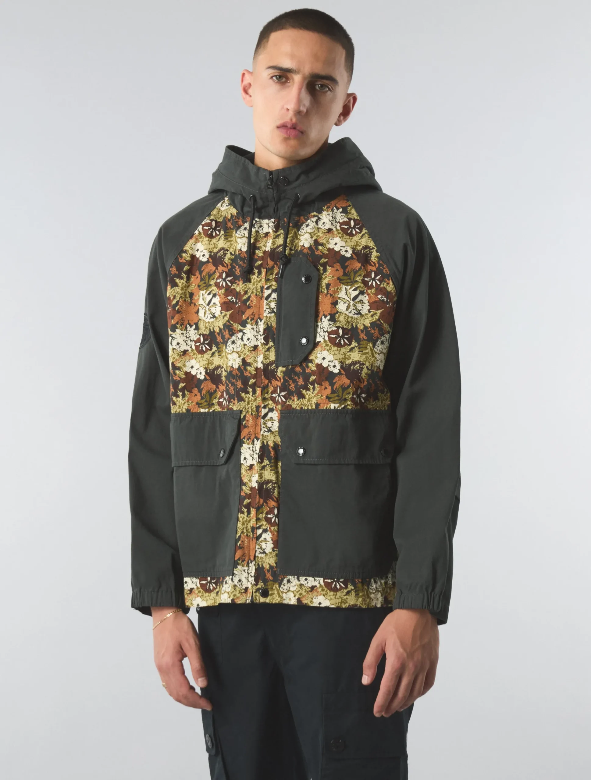 Pretty Green Prestleigh Floral Colourblock Jacket Cheap
