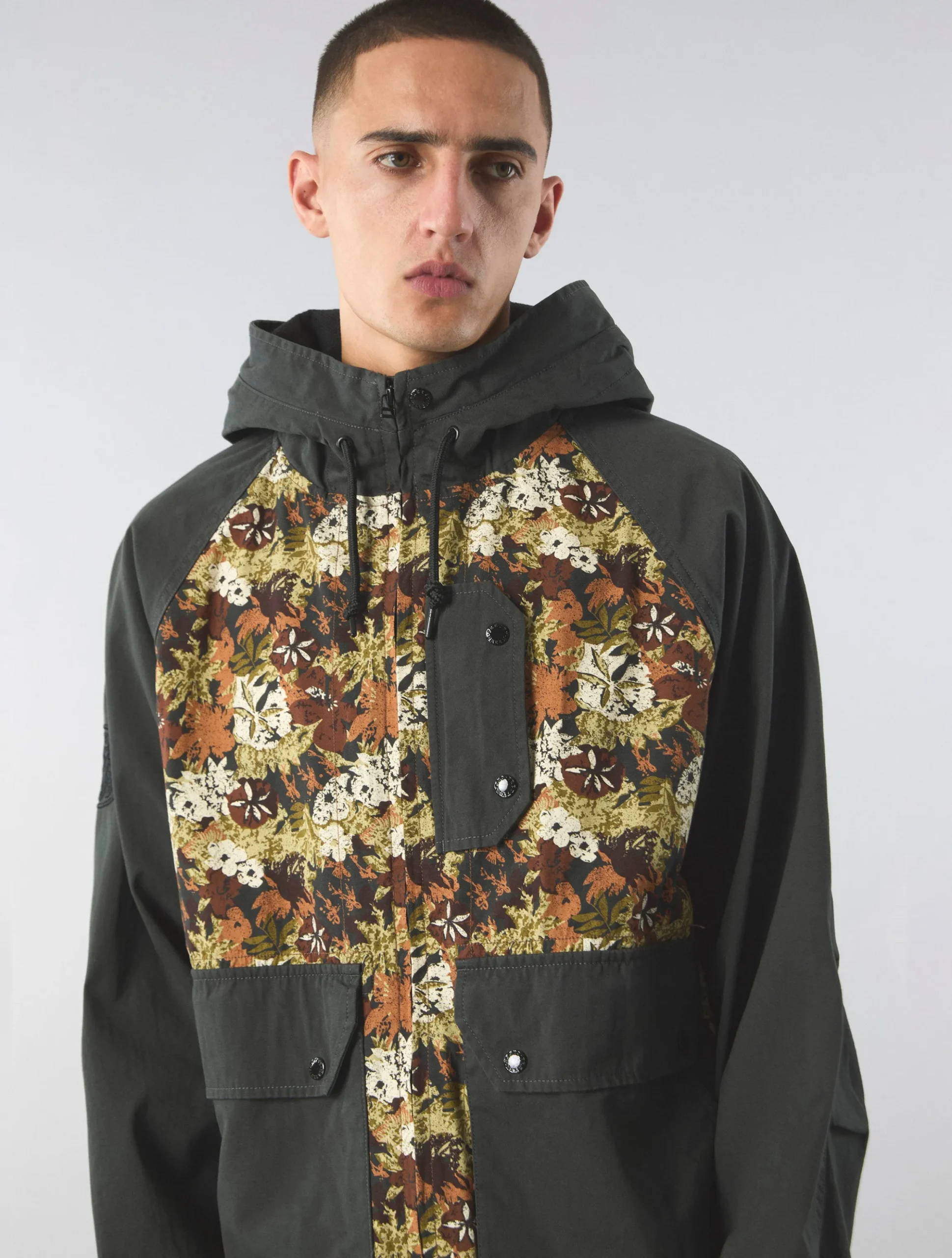 Pretty Green Prestleigh Floral Colourblock Jacket Cheap
