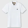 Pretty Green Prestleigh Floral Placket Polo White Cheap