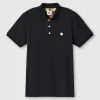 Pretty Green Prestleigh Floral Placket Polo Black Online