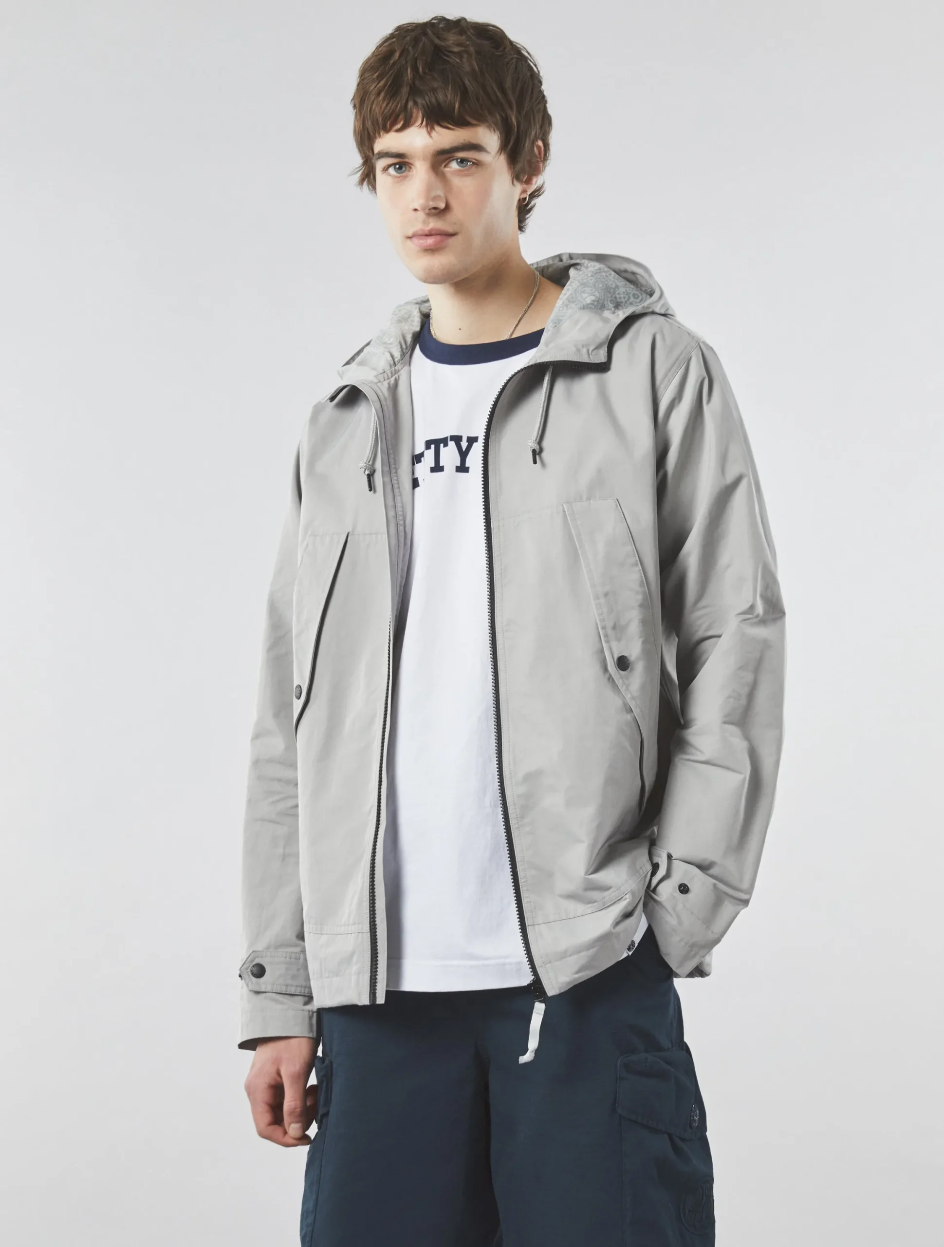 Pretty Green Ridley Jacket Grey Outlet
