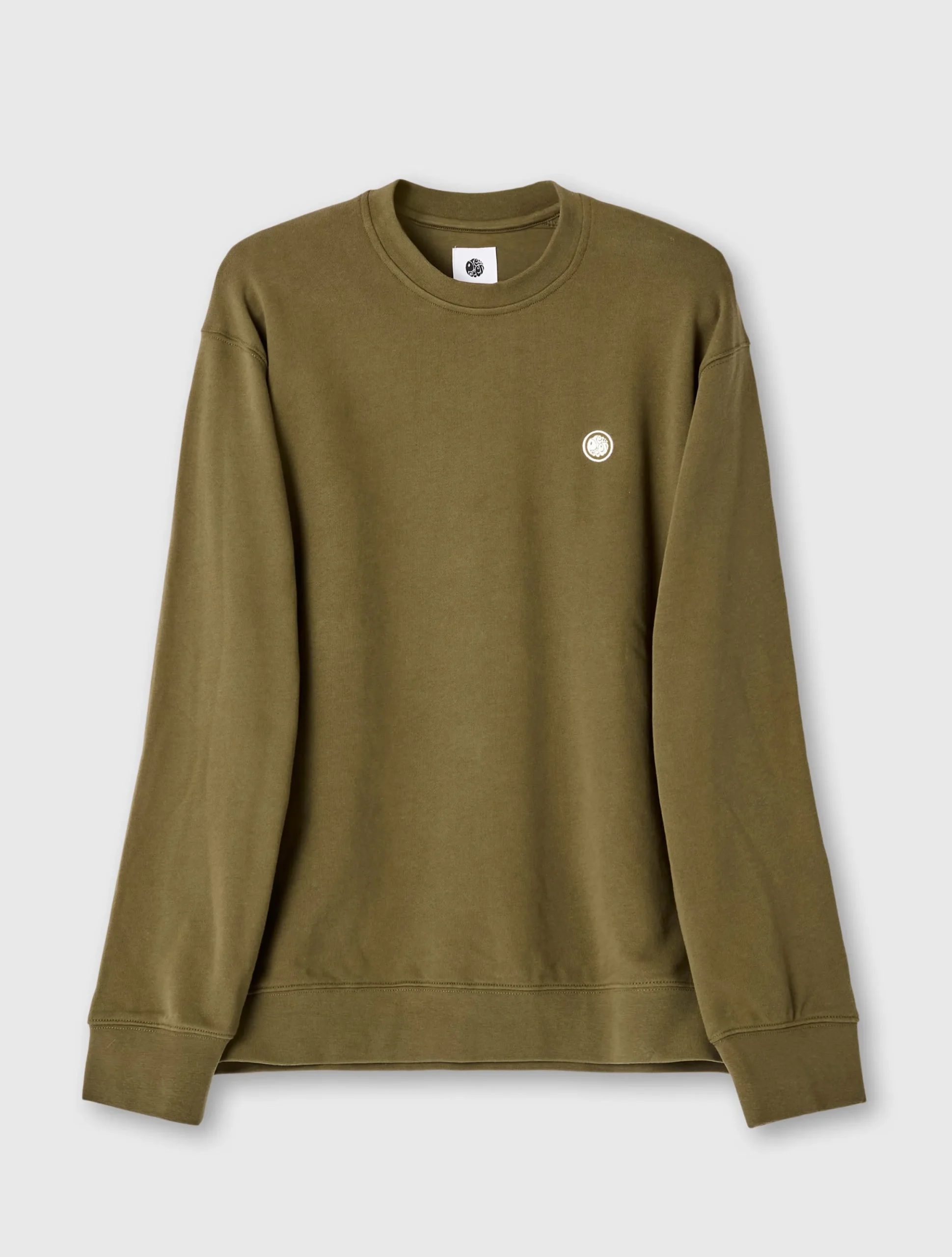 Pretty Green Standards Crew Sweat Khaki Shop