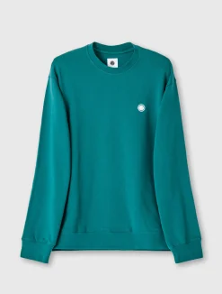 Pretty Green Standards Crew Sweat Teal Clearance