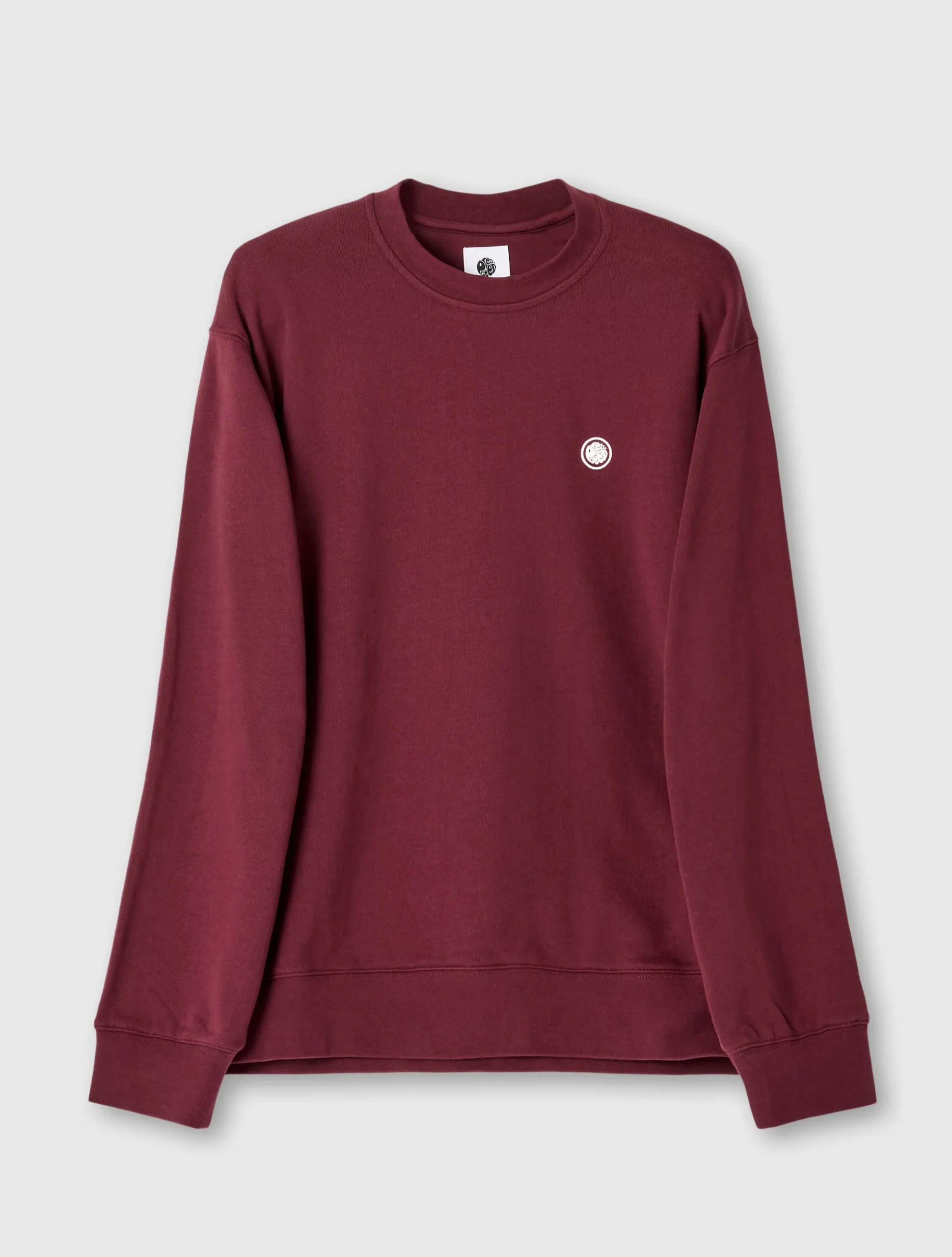 Pretty Green Standards Crew Sweat Burgundy Shop