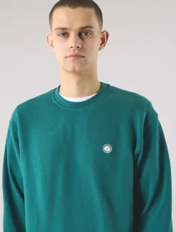 Pretty Green Standards Crew Sweat Teal Clearance
