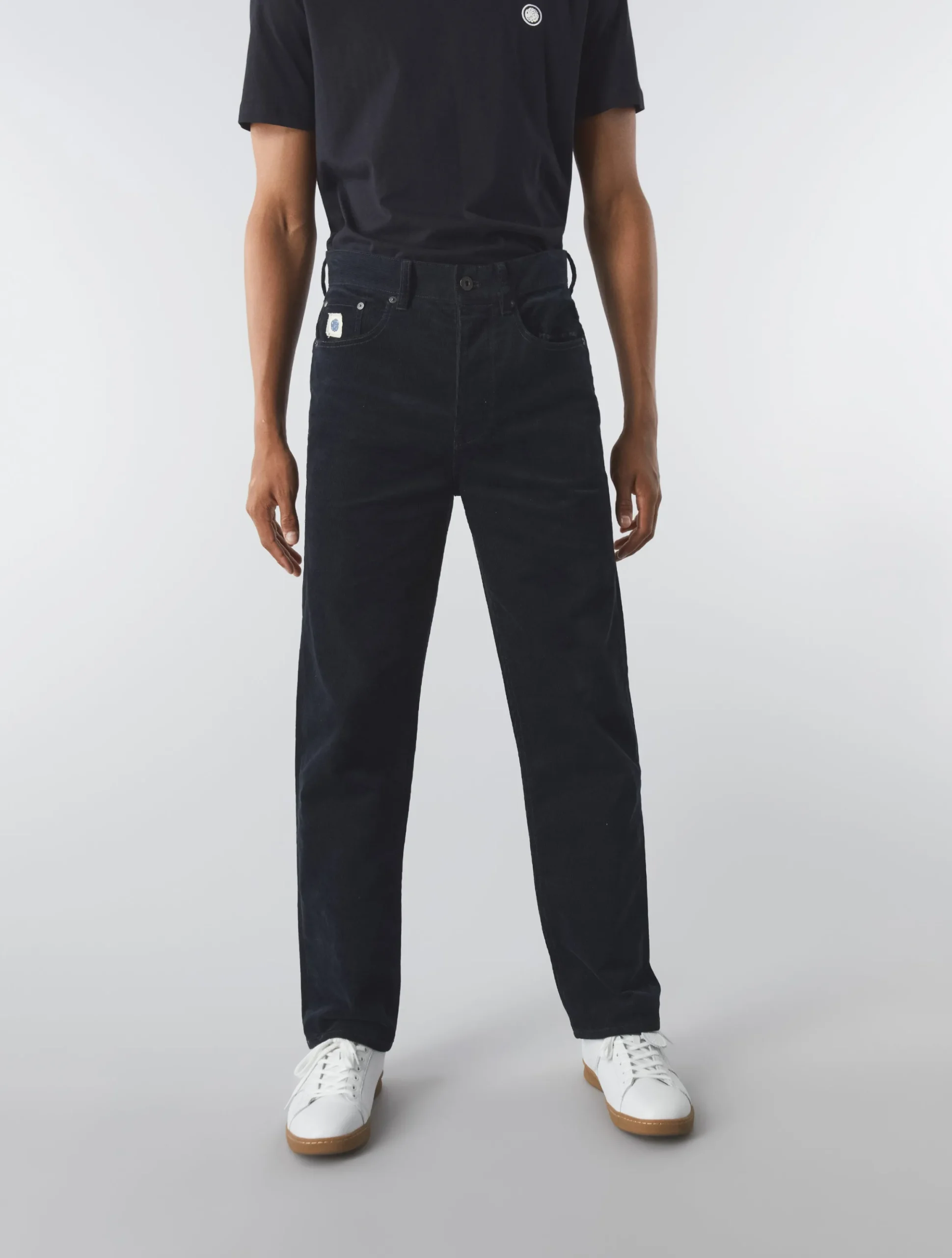 Pretty Green Straight Fit Cords Black Shop
