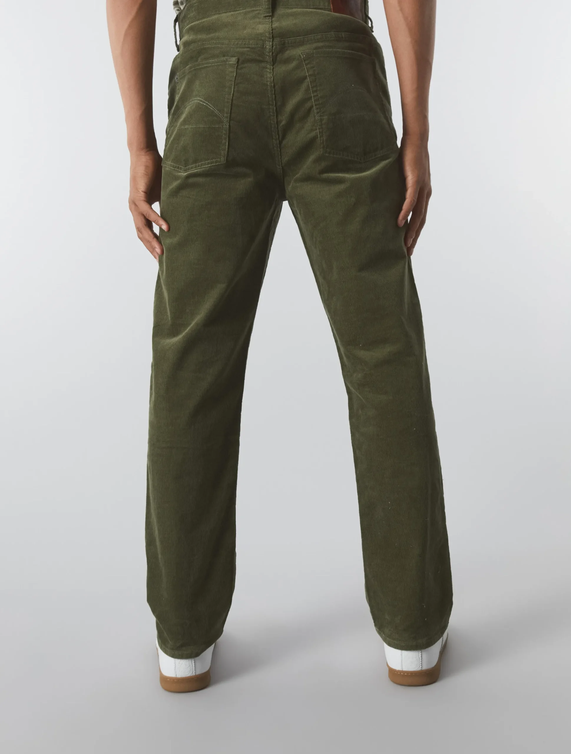 Pretty Green Straight Fit Cords Khaki Discount