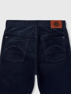 Pretty Green Straight Fit Cords Navy Discount