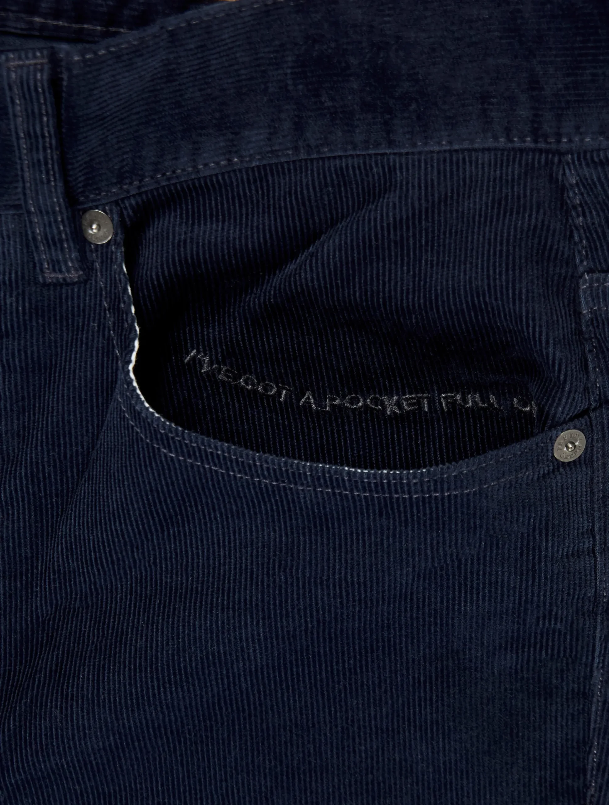 Pretty Green Straight Fit Cords Navy Discount