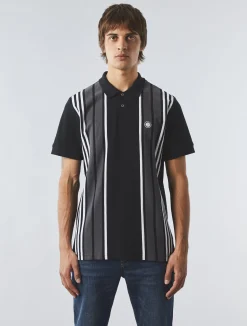 Pretty Green Stripe Polo Shirt Cheap