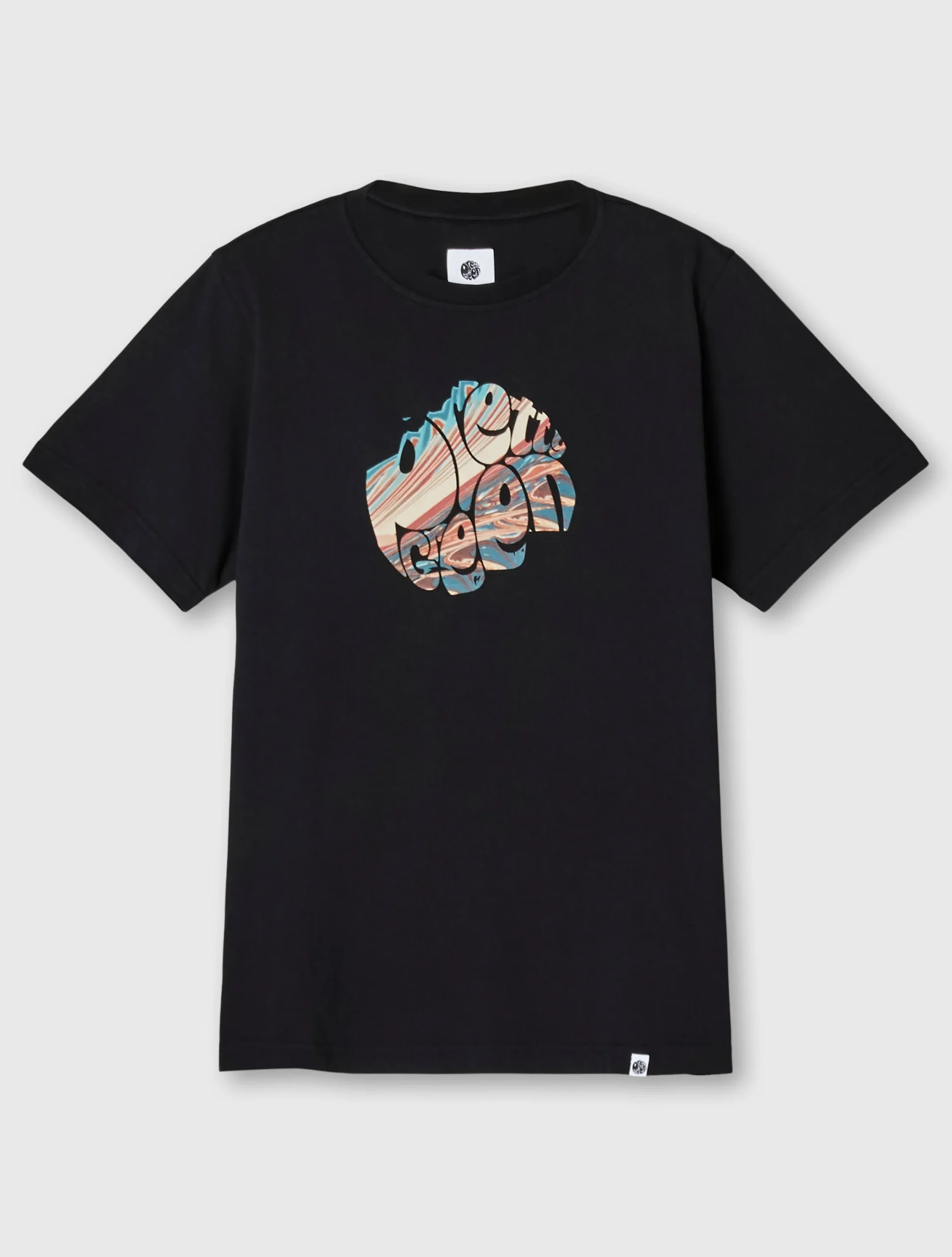 Pretty Green Sundown Logo T-shirt Black Online