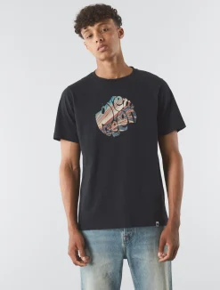 Pretty Green Sundown Logo T-shirt Black Online