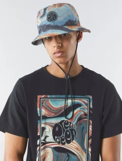 Pretty Green Sundown Print Hat Best