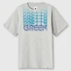 Pretty Green Text Fade T-shirt Grey Fashion