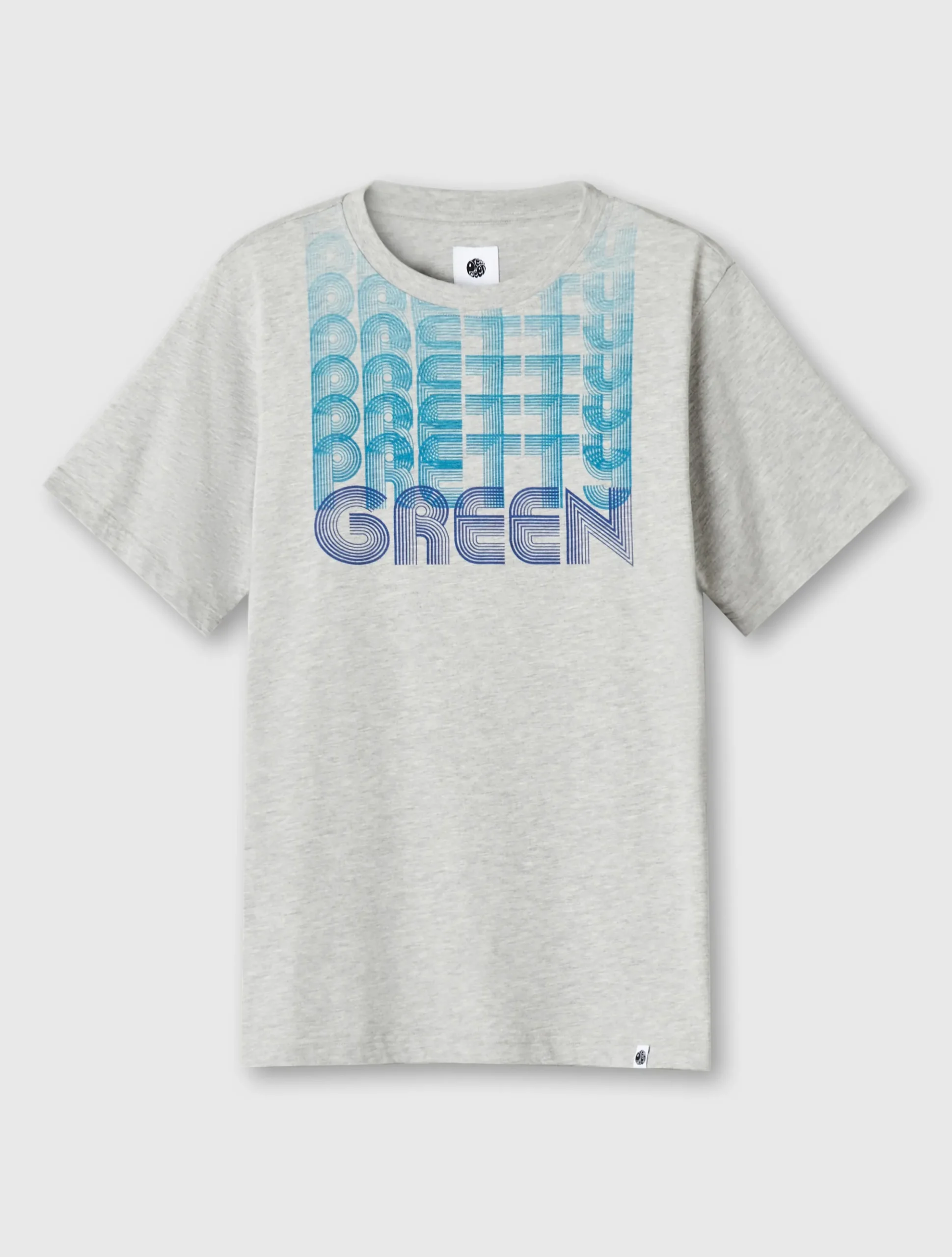 Pretty Green Text Fade T-shirt Grey Fashion
