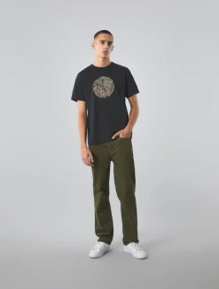 Pretty Green 15th Anniversary Paisley Logo T-shirt Black New