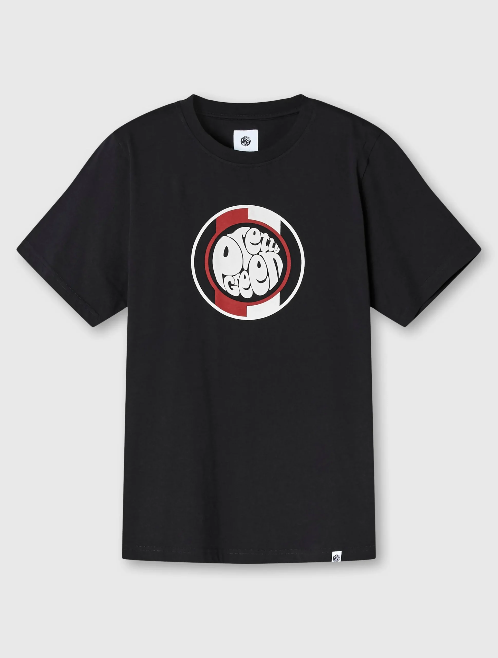 Pretty Green Tilby Logo T-shirt Black New
