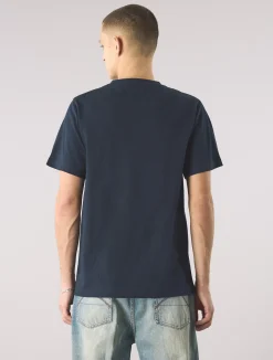 Pretty Green Tilby Logo T-shirt Navy Outlet